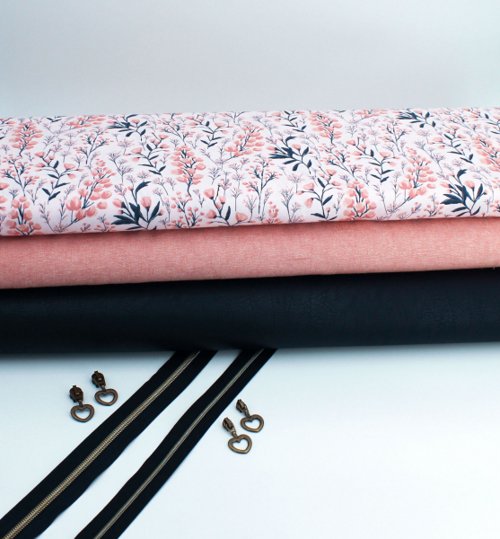 Designerbaumwollstoff Field of Dreams pink (10 cm)